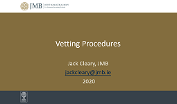 Vetting Procedures - Video & Presentation